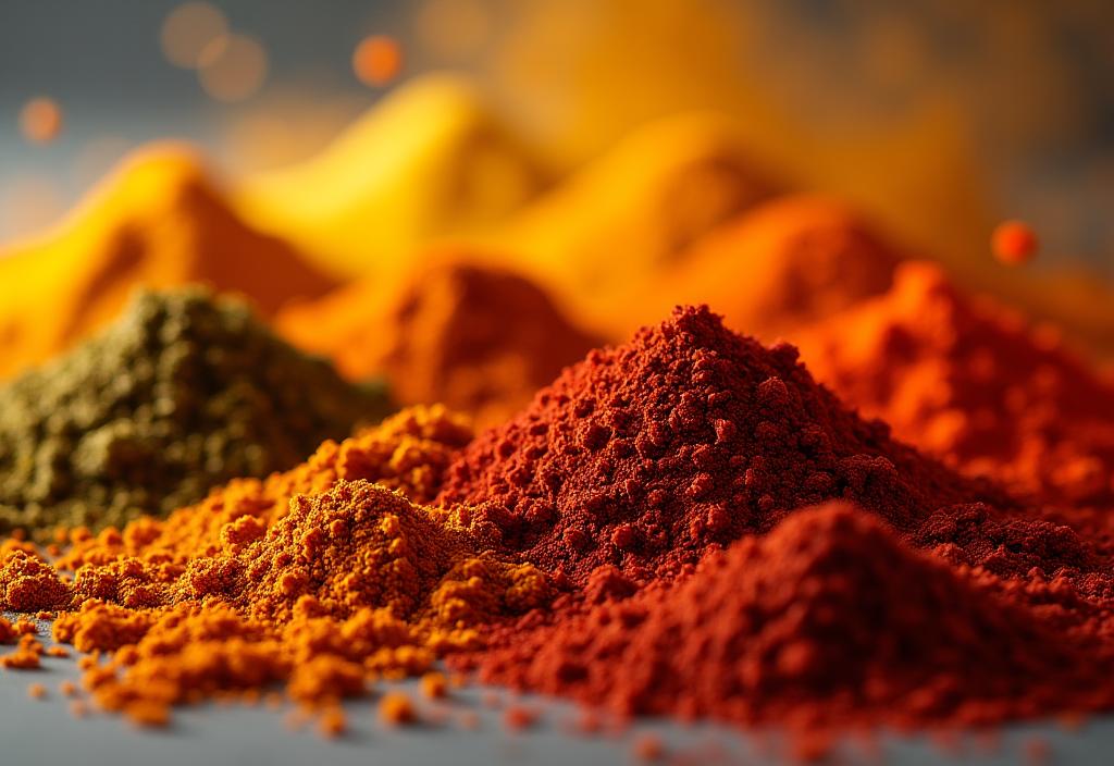 Especias coloridas premium